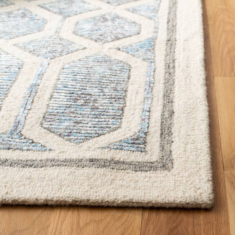 SAFAVIEH, Handmade Artistry Poulia Geometric Wool Rug