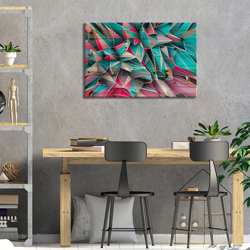 Kaos Sky Print On Wood by Diego Tirigall - Multi-Color