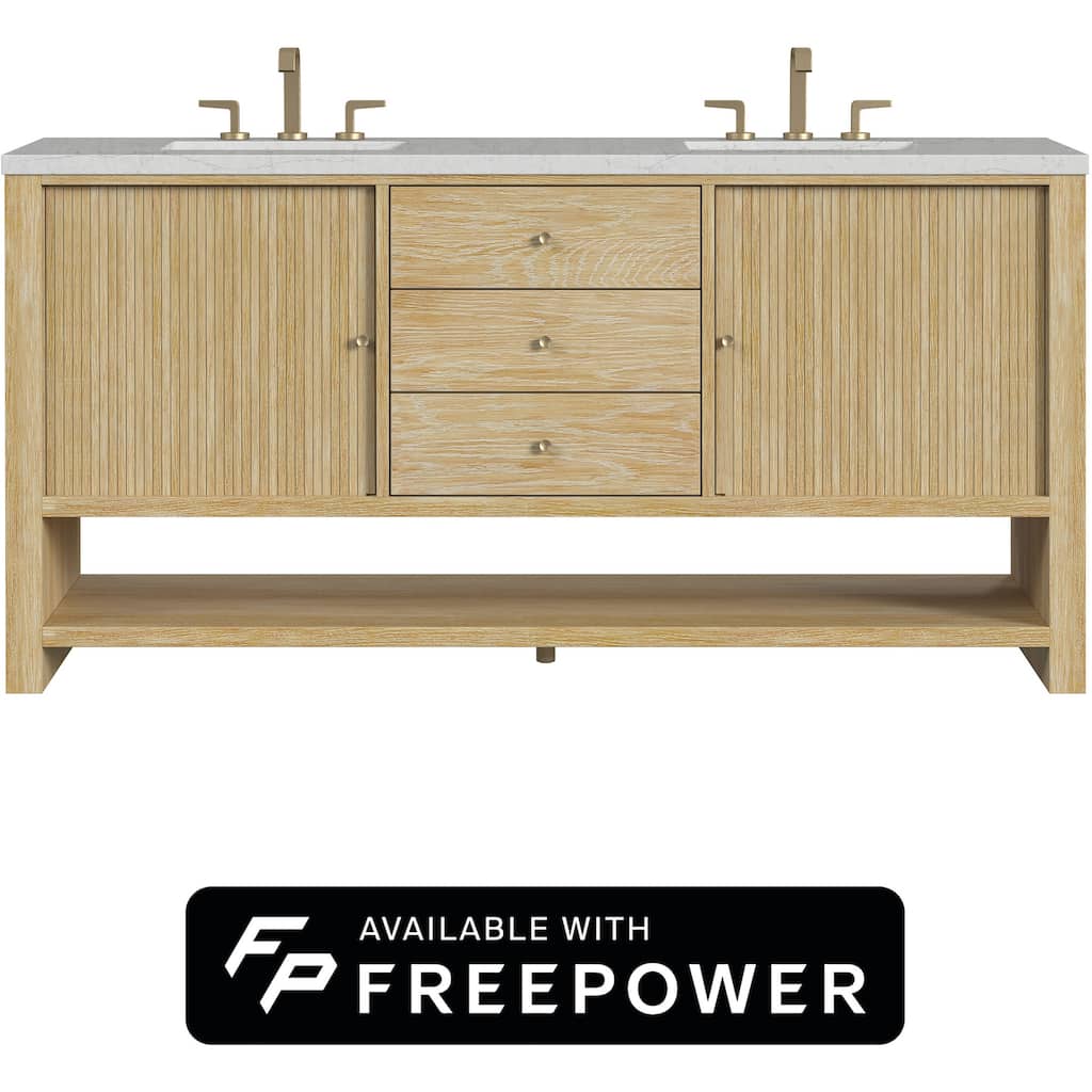 James Martin Vanities D404-V72-FEJP Marigot 72" Free Standing Double