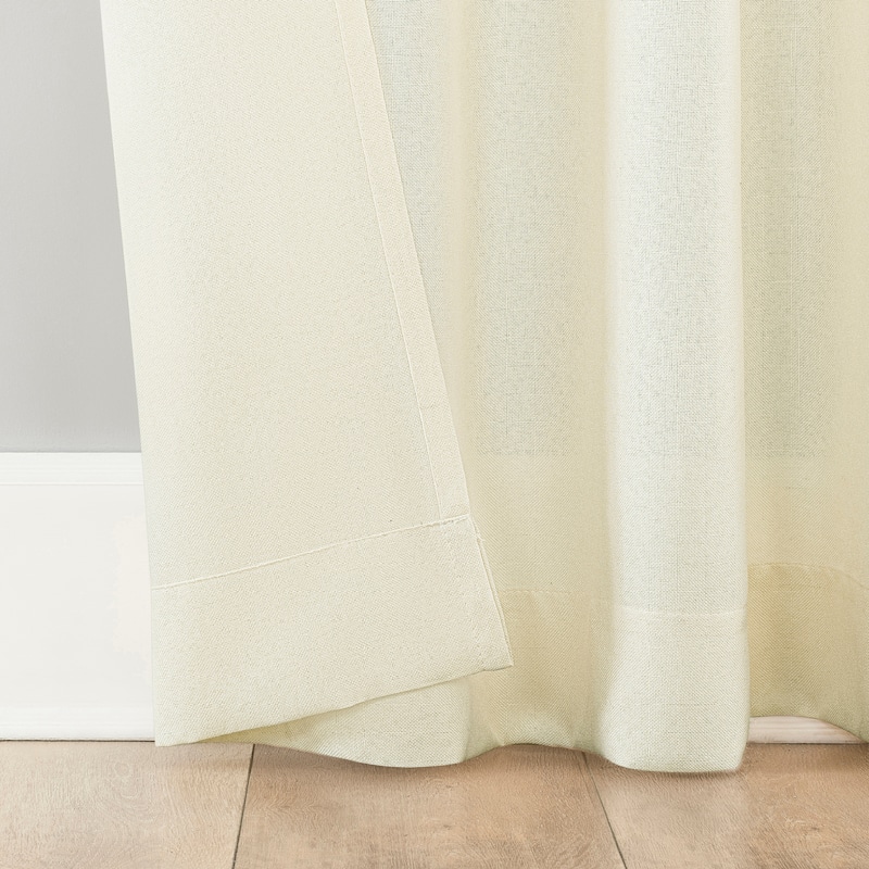 No. 918 Hathaway Twist Tab Semi-Sheer Tab Top Curtain Panel, Single Panel