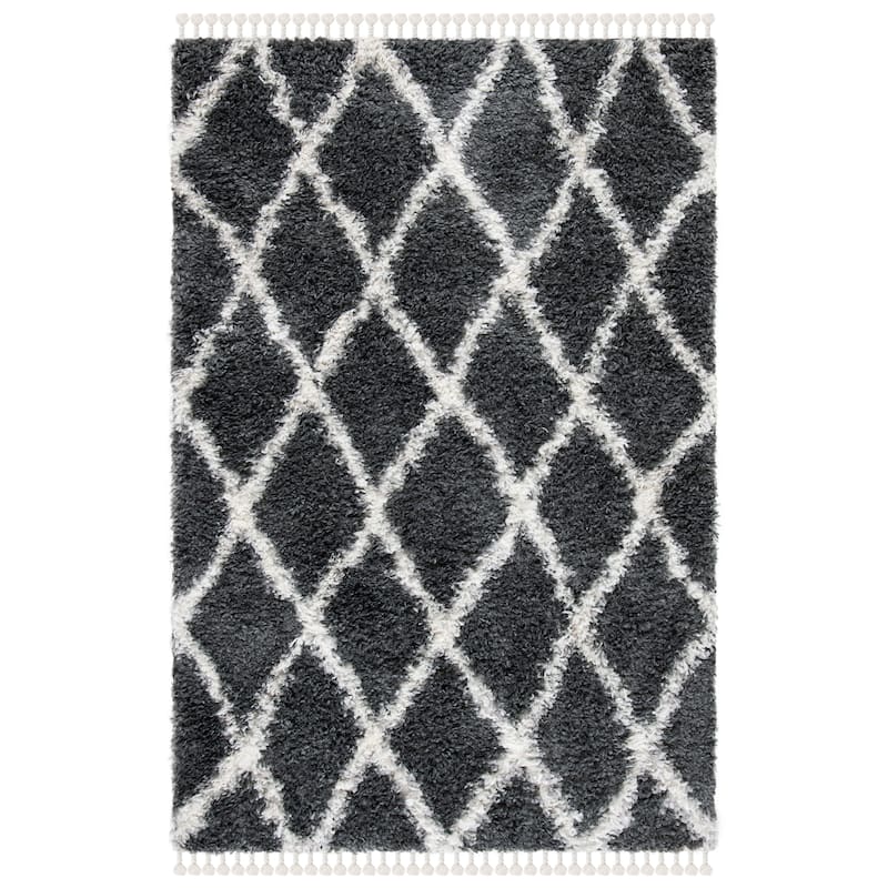 SAFAVIEH Moroccan Tassel Shag Aleen 1.5-inch Thick Rug