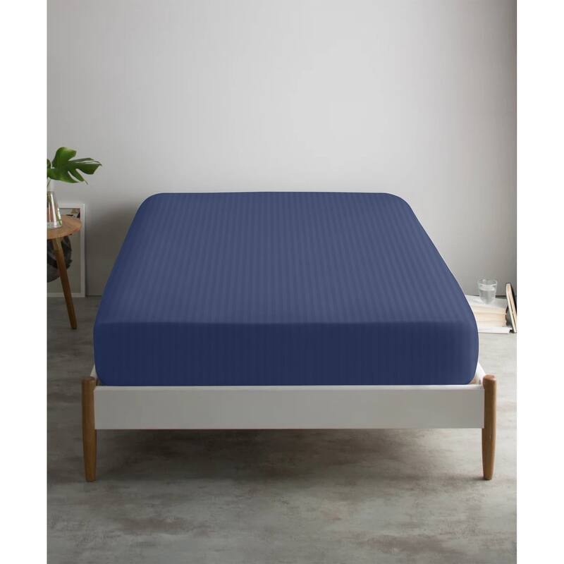 Feather & Stitch 500 Thread Count Damask Stripe ONLY Fitted Sheet