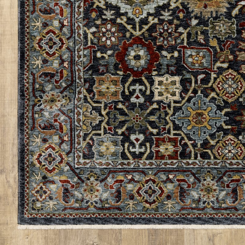Style Haven Amelie Persian Panel Blue/ Multi Indoor Area Rug