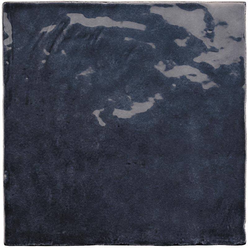 Apollo tile 5" x 5" Chateau Glossy Dark Blue Ceramic Tile (10.76 sq ft/case) - 57 Pack