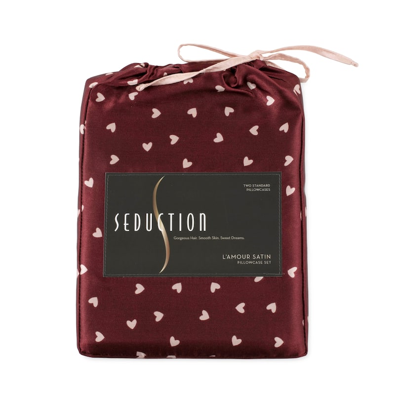 Seduction Satin L'amour Pillowcase Pair