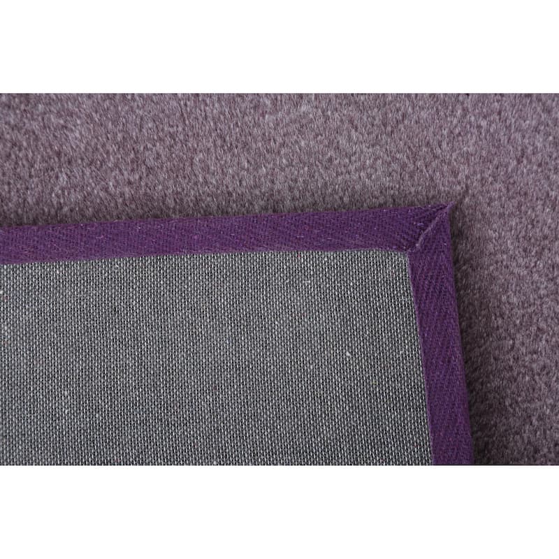 Emma Collection Thick Solid Color Area Rug