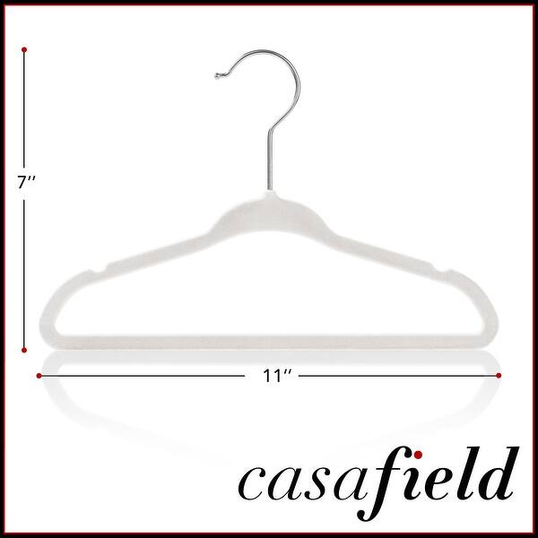 dimension image slide 0 of 9, 50 Velvet 11" Baby Hangers by Casafield
