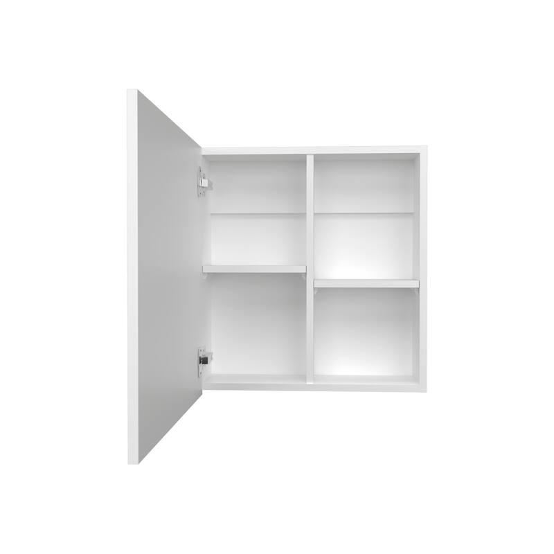 Medicine Cabinet with Mirror and 4 Shelves Wall Mounted Bathroom Storage