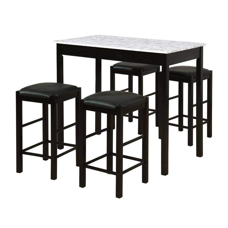 Speakeasy 5-Piece Tavern Dining Set - Black