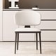 preview thumbnail 4 of 11, Modern Upholstered Leather Dining Chairs Ergonomic Kitchen Chairs with Metal Legs - 20.07"Wx18.89"Dx31.88"H