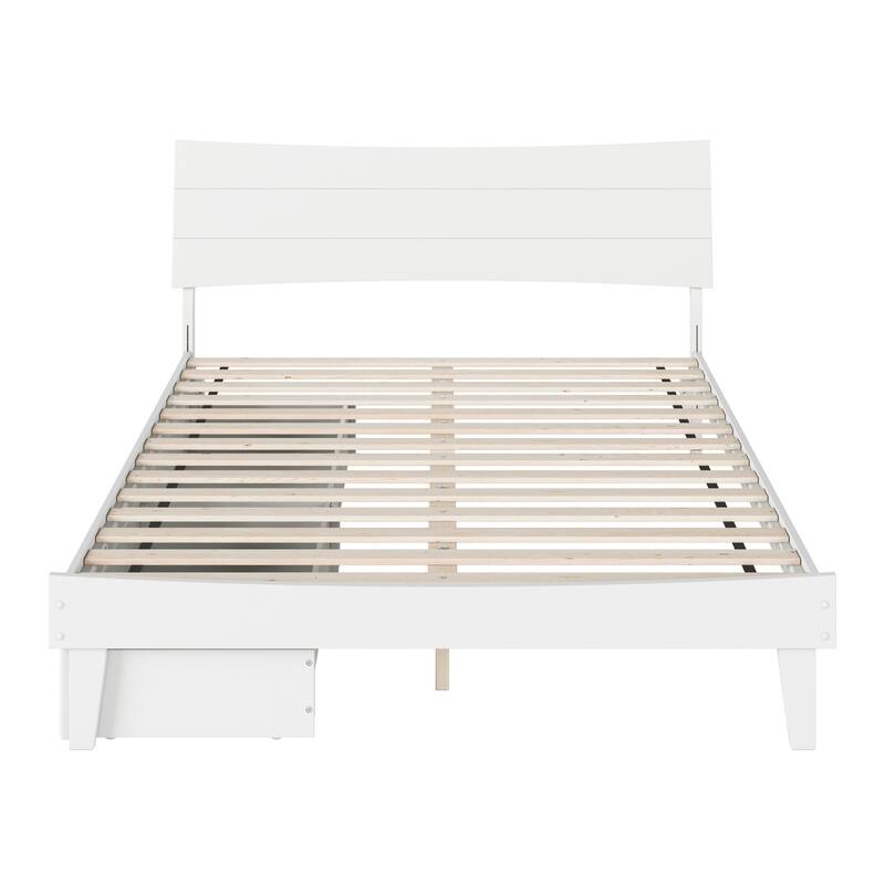 Phoenix Wood Platform Bed with Storage Drawers