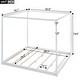 preview thumbnail 31 of 34, Modern Canopy Platform Bed with Wood Slats Support