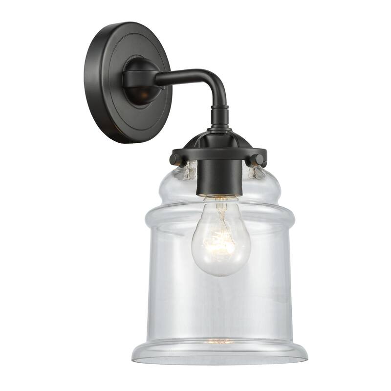 Innovations Lighting Canton Single Light 11" Tall Bathroom Sconce - Oil Rubbed Bronze / Clear