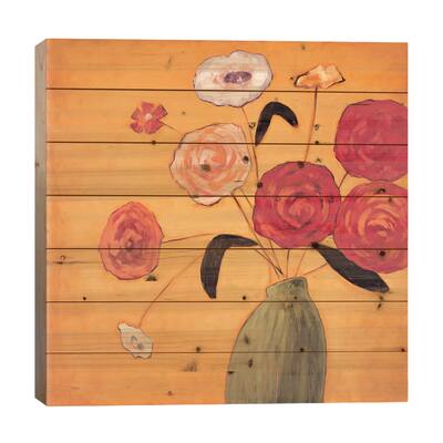 Mojo I Print On Wood by Katy Olsen - Multi-Color