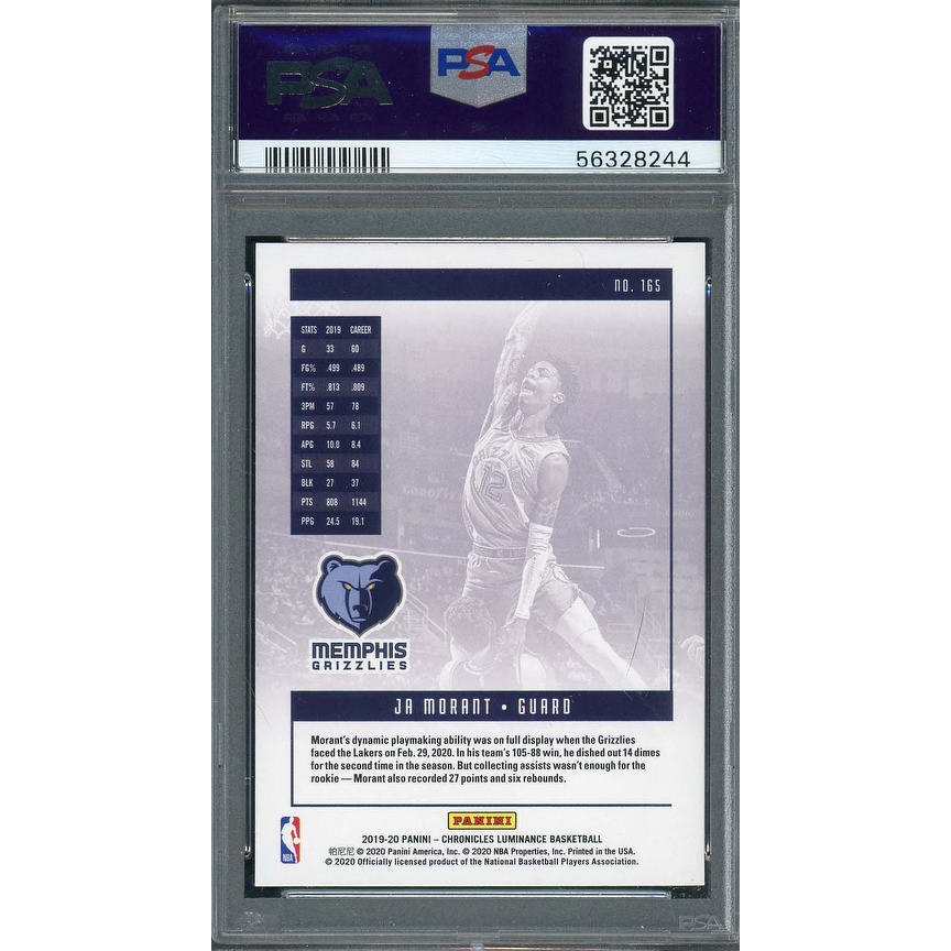 ドミニク ショボスライ Panini Mosaic RC PSA 10 2019 Panini Mosaic #274 - Ja Morant - Debut ROOKIE CARD