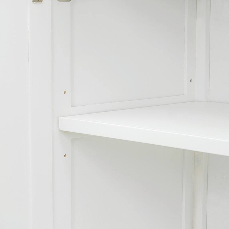 4-Door Sideboard with Large Storage and Adjustable Shelves
