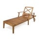 preview thumbnail 6 of 41, Perla Acacia Wood Chaise Lounge (Set of 2) by Christopher Knight Home