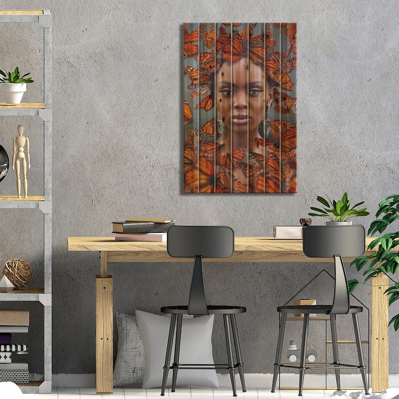 Butterfly Paradise In Mexico Print On Wood by Hobopeeba - Multi-Color