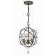 preview thumbnail 1 of 3, Crystorama Lighting Group Solaris 3 Light 12" Wide Globe Outdoor English Bronze