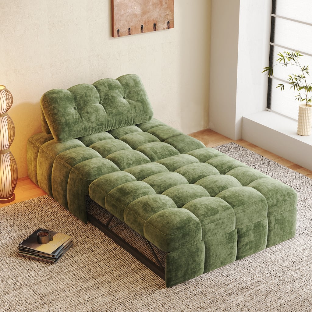 JASIWAY Chenille Pull-Out Single Sofa Bed