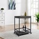 preview thumbnail 1 of 3, FirsTime & Co. Driftwood Carson Bar Cart, Wood Wood - Dark Gray