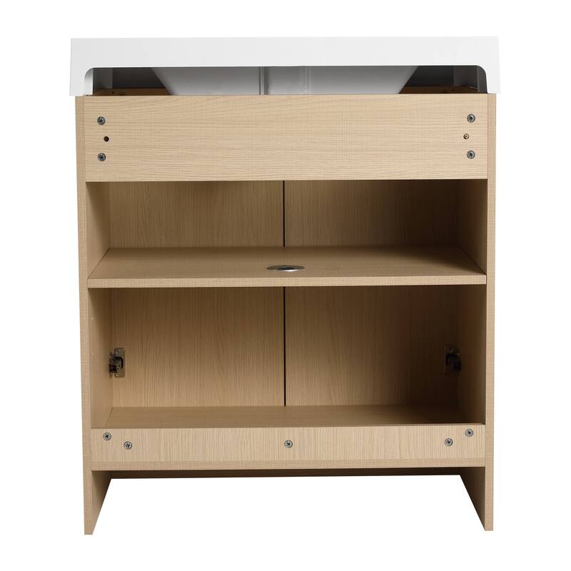 Malwee 30"/36"/48"/60" Bathroom Vanity with Sink, FreeStanding Vanity with Soft Close Doors and adjustable shelf