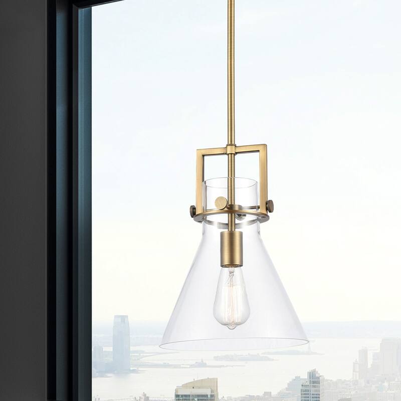 Innovations Lighting Newton Cone - 1 Light 10" Stem Hung Pendant