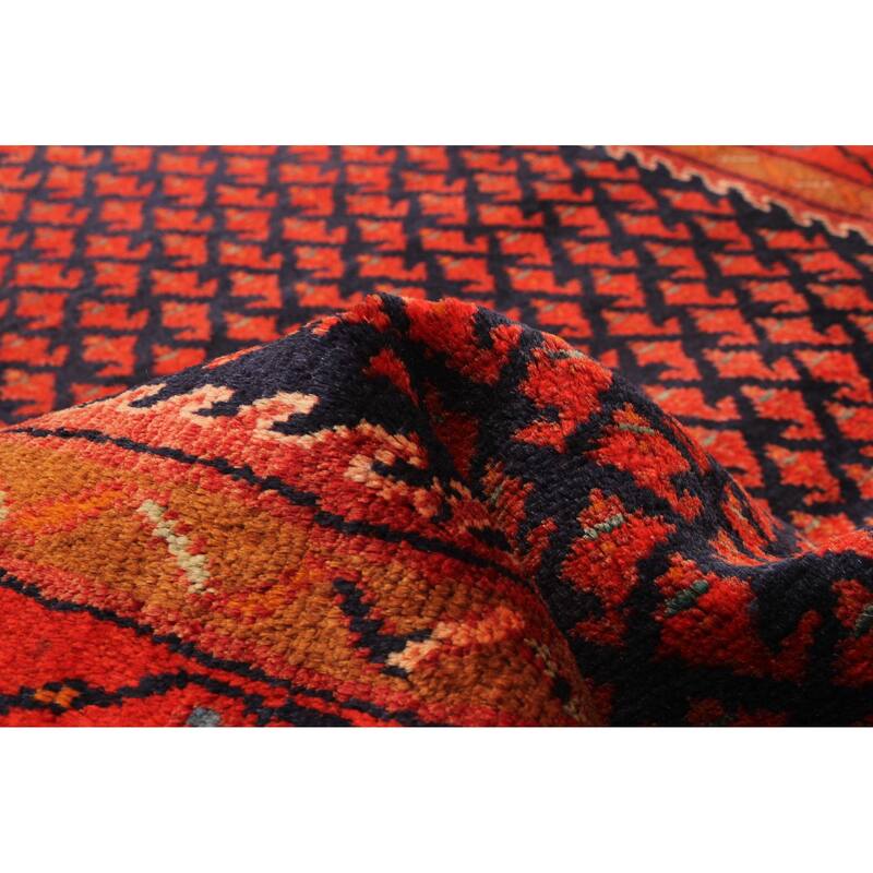 ECARPETGALLERY Hand-knotted Andelz Dark Navy Wool Rug - 2'11 x 10'2