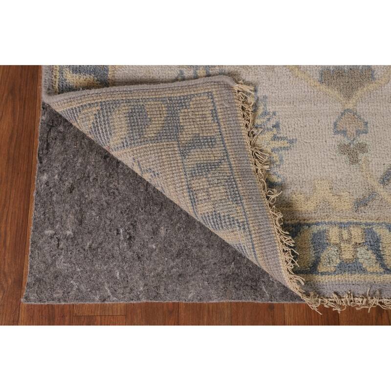 Gray Oushak Indian Large Area Rug Handmade Wool Carpet - 9'11"x 13'9"