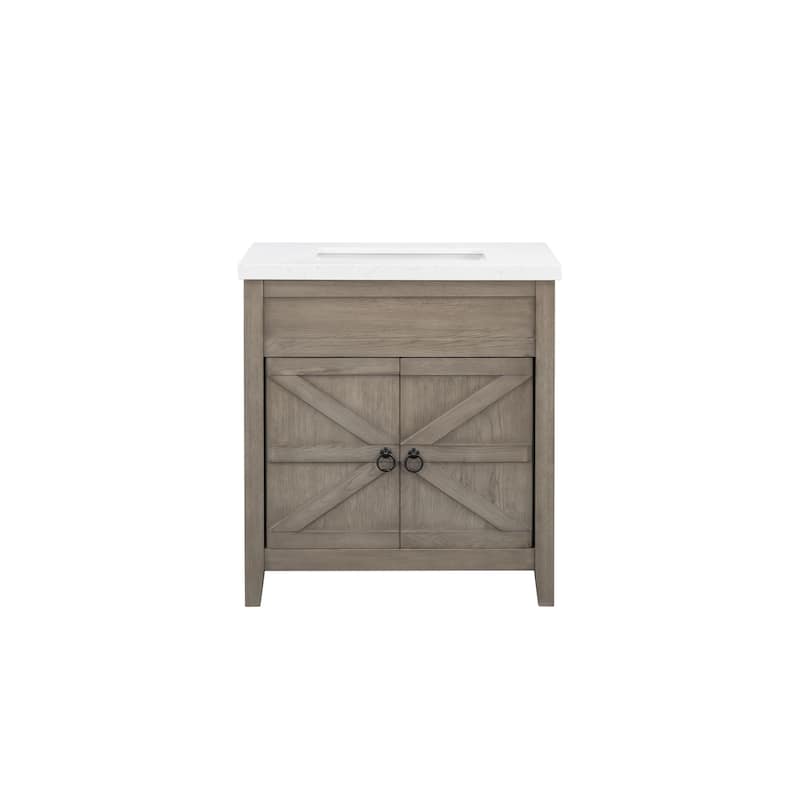 31'' Seward Bathroom Vanity with Engineered Stone Top - 31 L x 22 D x 34 H
