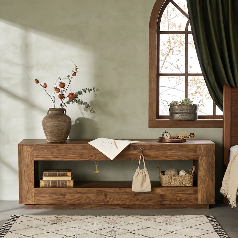 70.86" Solid Wood TV Stand Media Console