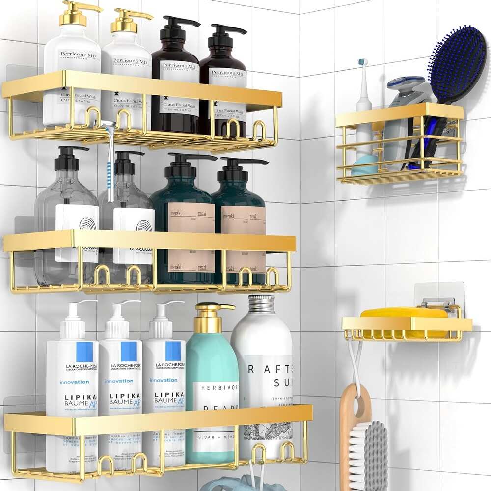 Gold Shower and Bath Caddies Bed Bath Beyond
