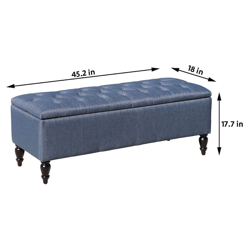 Maypex 45 in. Upholstered Storage Bench