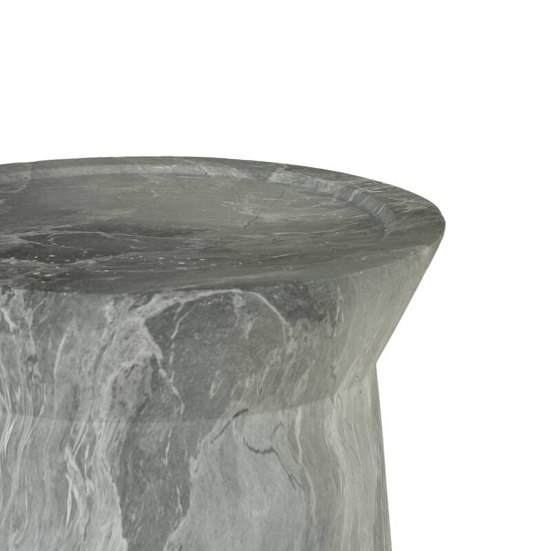 Cement Outdoor End Tables for Patio - marble