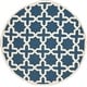 preview thumbnail 28 of 183, SAFAVIEH Handmade Cambridge Trudie Geometric Wool Rug 4' Round - Navy Blue/Ivory - Round