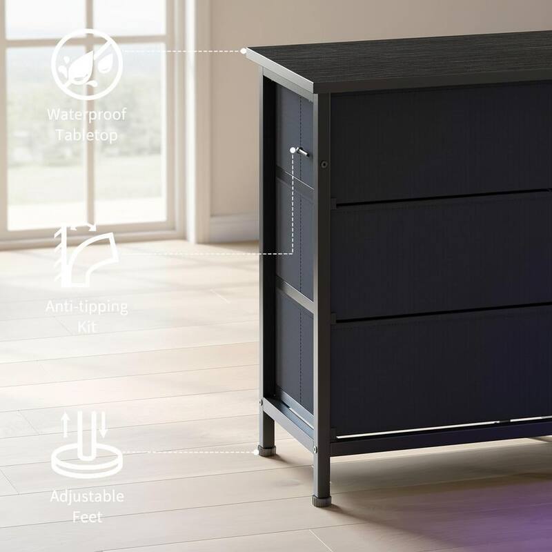 70 Inch Long Dresser TV Stand, Wide 13 Chest, up to 80 Inch