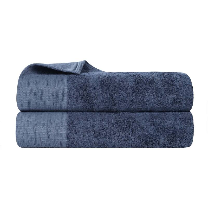 Superior Sierra Rayon From Bamboo Cotton Blend Bath Sheet Set of 2
