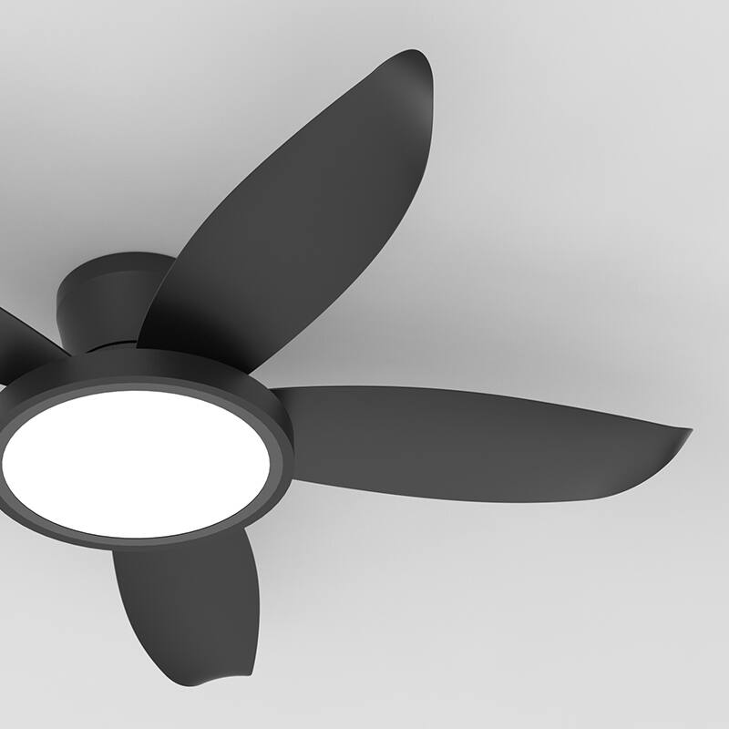 42-inch Eye-Protection Light Source Black Fan Blades High Airflow Plug-in Fan Blades ABS Plastic Fan Blades Ceiling Fan Light