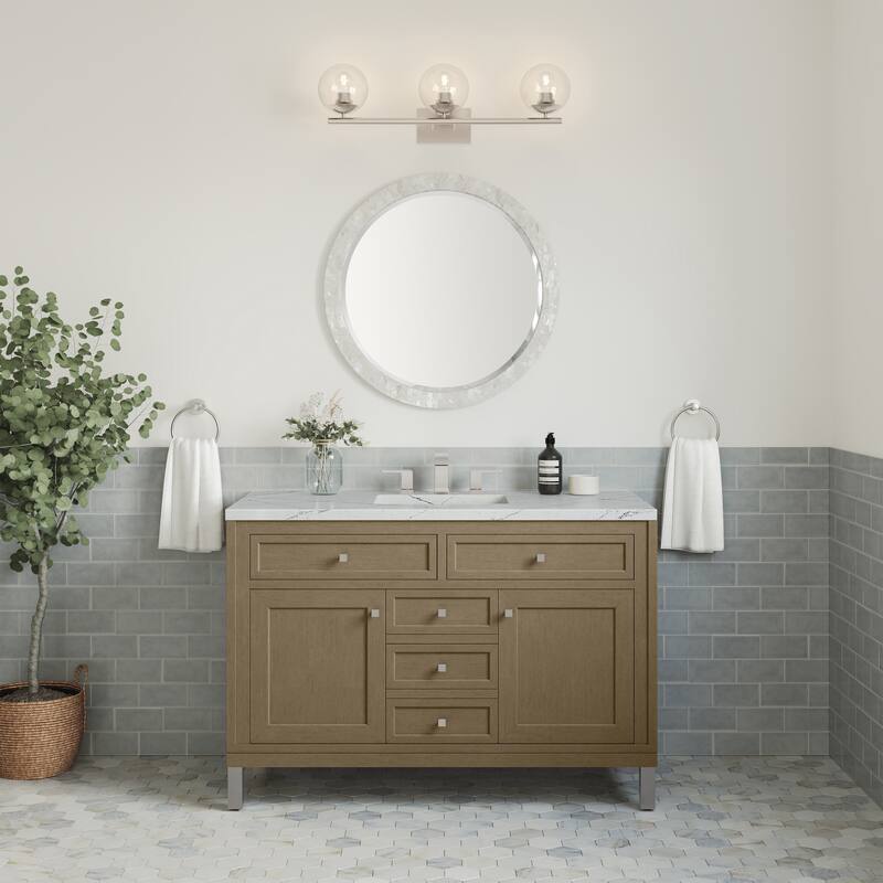 Chicago 48" Single Vanity, Walnut Whisper