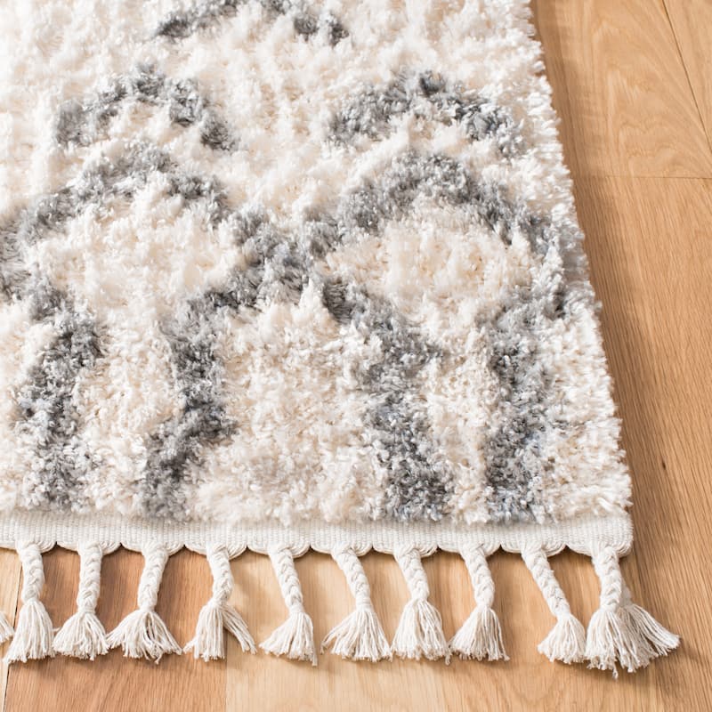 SAFAVIEH Berber Fringe Kazimiera Martina Trellis Rug