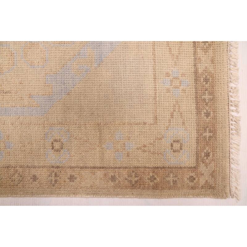ECARPETGALLERY Hand-knotted Jules Serapi Ivory Wool Rug - 2'8 x 14'9