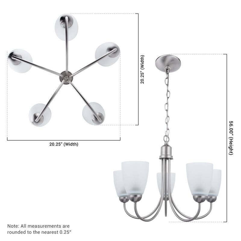 Brio Lighting Nell 5 - Light Shaded Classic/ Traditional Ceiling Chandelier