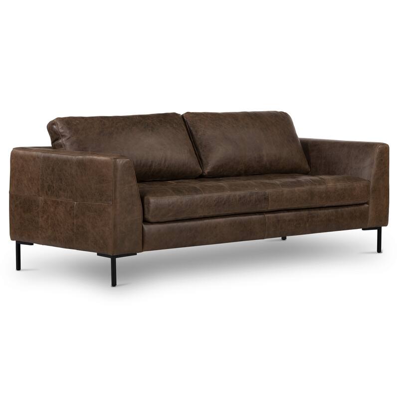 Poly & Bark Calle 90" Sofa - Full Grain Genuine Italian Leather