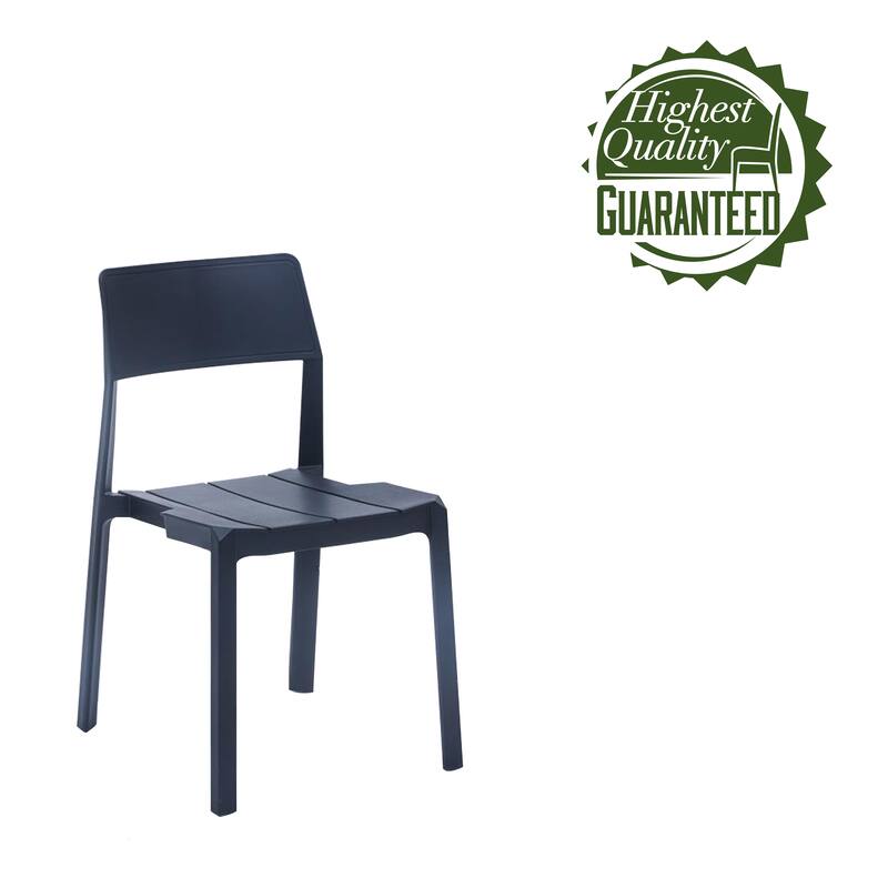 Porthos Home Brock Stackable Dining Chairs Set of 2, Overall Plastic