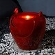 preview thumbnail 2 of 22, Glitzhome 20-Inch Red/ Blue Two Birds Embossed Pattern LED Ceramic Pot Fountain