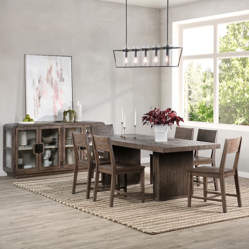 Ollie 82" Dining Table - Brown