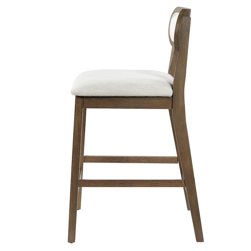 Christopher Knight Home - Kavo Modern Counter Height Bar Stools with Padded Seat & Adjustable Foot Glides