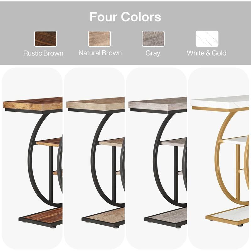 41.3" Console Table Sofa Table Entryway Console Table Narrow Wood Accent Tables