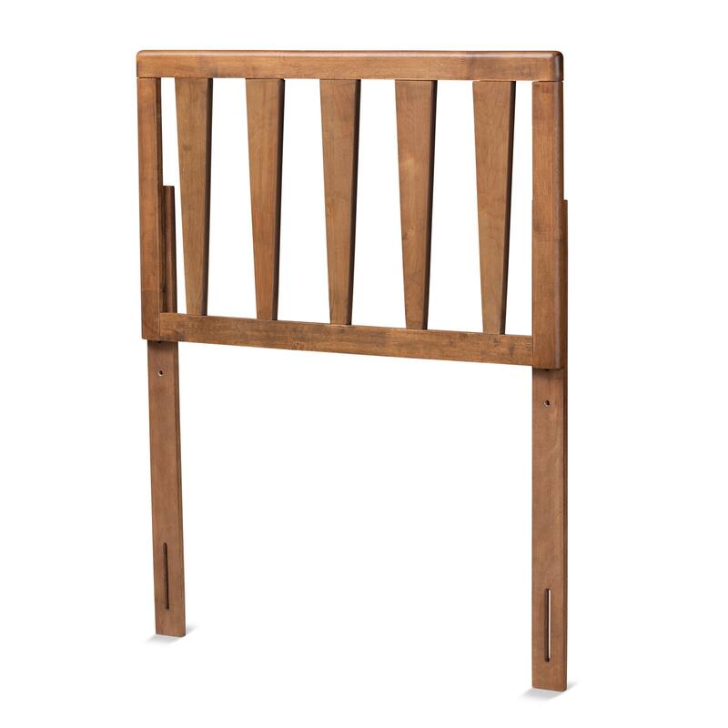 Duncan Contemporary Ash Walnut Finished Wood Headboard