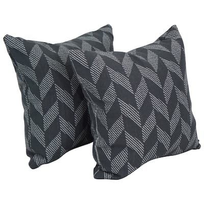 Blazing Needles 17-inch Square Throw Pillows (Set of 2)